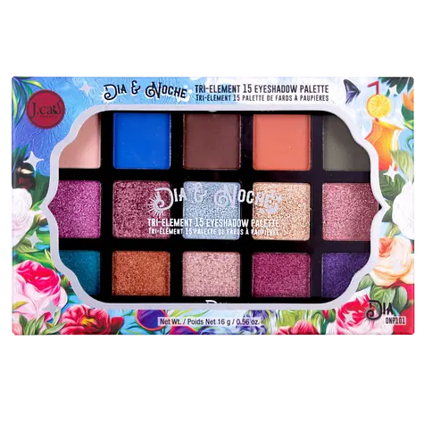 J.Cat Beauty Tri-Element 15 Pigment Palette Dia / Paleta cieni do powiek / 15 odcieni
