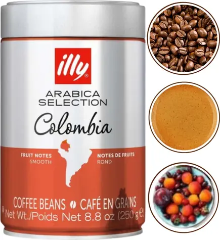 Illy Arabica Selection Colombia 250 g / Ziarna kawy / Kolumbia