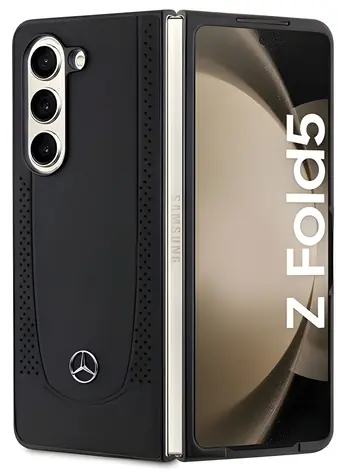 Etui skórzane Mercedes Urban do Samsung Galaxy Z Fold5 czarne / Etui / Samsung Galaxy Z Fold5 / Skóra
