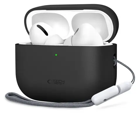 Silikonowe etui Tech-Protect czarne / Etui / do Apple AirPods Pro 3 / silikonowe