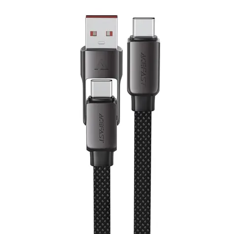 Acefast C13-05 czarny / Kabel / USB-C - USB-A / 480 Mbit/s / 3 A / 0,2 m