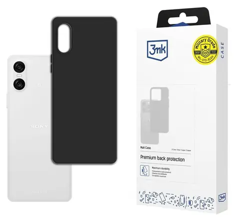 Etui 3mk Matt czarne / Tylna obudowa / Sony Xperia 10 VI