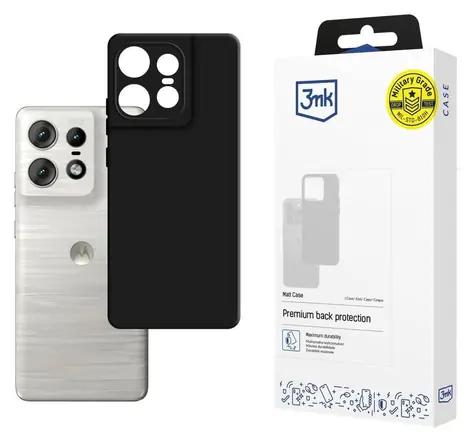 Etui 3mk Matt do Motorola Edge 50 Pro czarne / Etui / Matowe