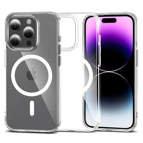 Tech-Protect FlexAir Hybrid przezroczysty / Etui ochronne / MagSafe / iPhone 15 Pro