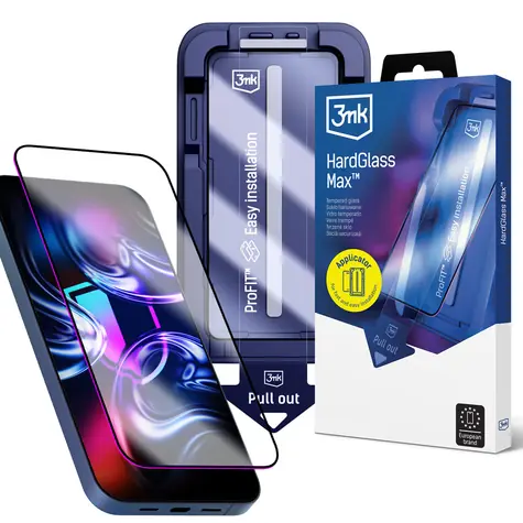 Szkło ochronne 3mk HardGlass Max / Apple iPhone 15 Pro