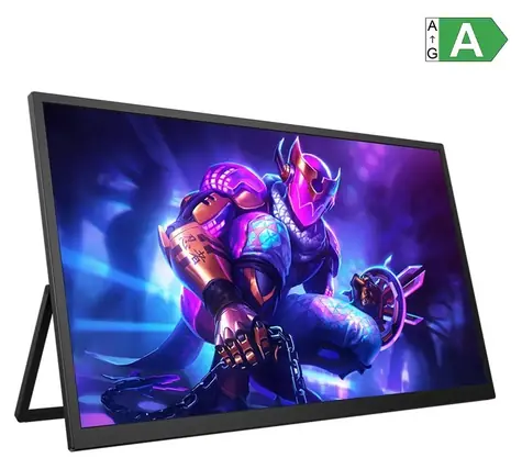 18" Uperfect UXbox E4 M185T08 / Monitor przenośny / Full HD 1920x1080 / IPS / 120Hz / 2x USB-C + mini HDMI