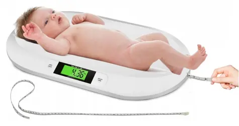 Extralink SMART Life B5 / Waga niemowlęca / do 20 kg / Wyświetlacz LCD / Miarka pionowa
