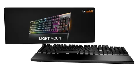 Be quiet! LIGHT MOUNT SILENT LINEAR czarny / Klawiatura mechaniczna / RGB / Układ DE / USB-C