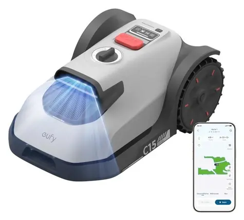 Anker Eufy C15 szary / Robot koszący / Nawigacja kamerą TrueVision / Bezprzewodowy i RTK / GPS