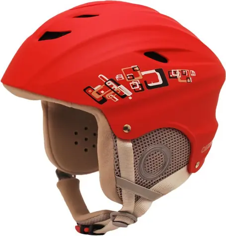 CALTER PRO czerwony / Kask narciarski / rozmiar XS (48-52 cm)