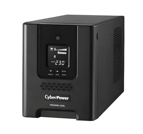 CyberPower Professional Tower LCD 2200VA/1980W / UPS / Line-Interactive / 9 gniazd IEC / czysty sinus