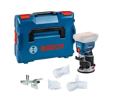 BOSCH GKF 18V-8 Professional / Frezarka udarowa akumulatorowa składana / 18 V / 10 000-30 000 obr./min / L-BOXX / bez akumulatora