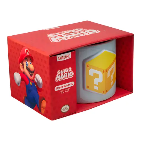 Kubek PALADONE Super Mario czerwony / ceramiczny / tłoczony