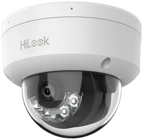 HiLook IPC-D140HA-LU / Kamera IP / Kopułka / 4Mpix / 2,8 mm / SMART lampa hybrydowa / MD2.0 / IP67+IK08 / IR 30 m