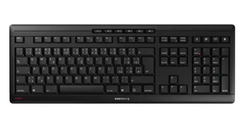 Cherry Stream Wireless czarna / Klawiatura / bezprzewodowa / układ CZ / 115 klawiszy