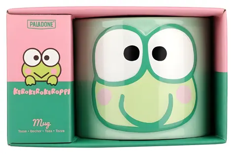 PALADONE Kubek ceramiczny Keroppi tłoczony / 400 ml
