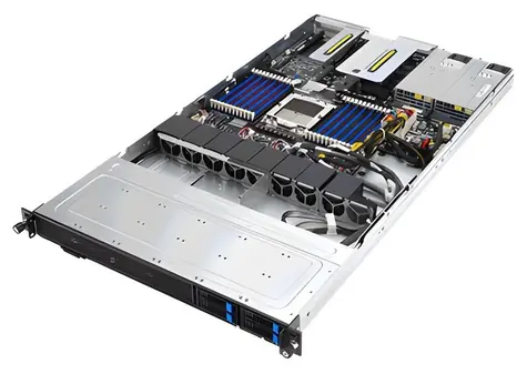 Asus RS501A-E12-RS4U czarny / Serwer / AMD EPYC 9004 / 24x DDR5 / 4X NVMe5/SATA / 2x GbE / rPS 1600W 80+ Tytan