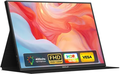 16" Zeuslap P16 / Monitor przenośny / WUXGA 1920 x 1200 / IPS / USB-C / mini HDMI