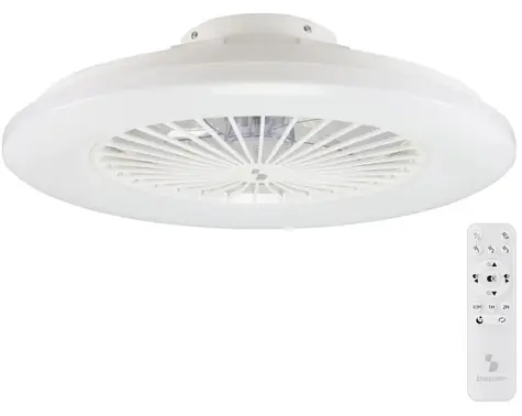 Beper P206VEN640 biały / Wentylator sufitowy / Oświetlenie LED /  50 cm / 3 prędkości / Pilot zdalnego sterowania