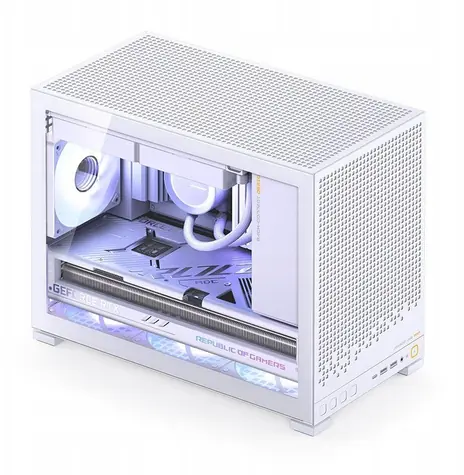 Jonsbo D32 PRO biały / Obudowa komputera / Mini-Tower / mATX / Szkło hartowane