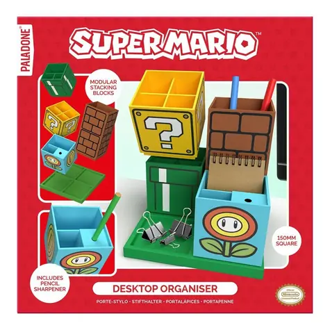 Paladone Super Mario Pencil Organizer / Organizer / Z wbudowaną temperówką