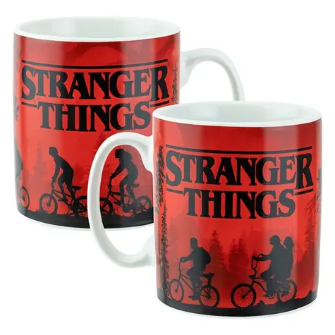 Kubek PALADONE XL Stranger Things z naklejką / Ceramiczny / 500 ml