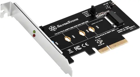 Silverstone SST-ECM21-E / adapter PCIe / do dysków SSD M.2 PCIe-NVMe / 2230-2280 / niski profil