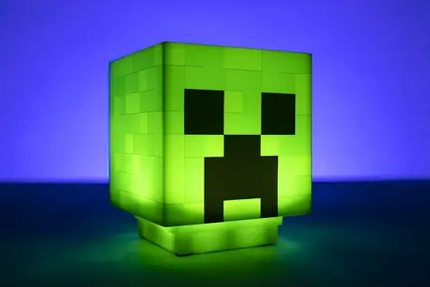 PALADONE Minecraft Creeper Light / światło LED / efekty dźwiękowe / 3 baterie AAA