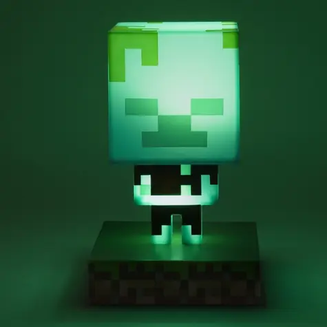 Lampa stołowa Paladone Icon Light Minecraft Drowned / 10 cm / 2 baterie AA