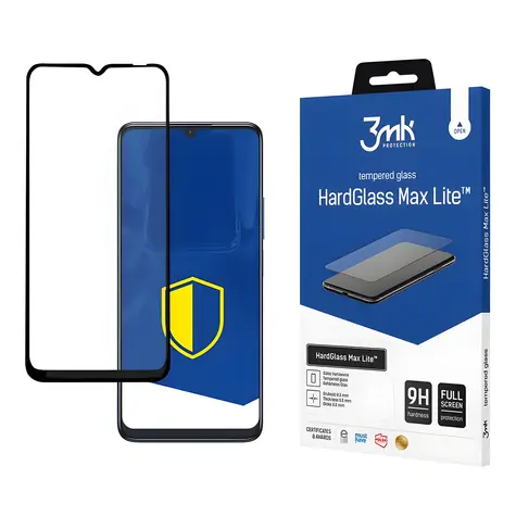 Szkło hartowane 3mk HardGlass Max Lite czarne / TCL 505