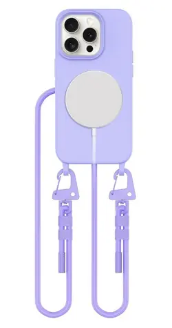 Tech-Protect MagNecklace lawendowy / Etui / Apple iPhone 15 Pro / MagSafe