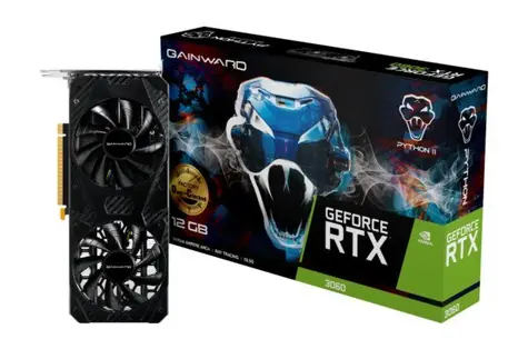Gainward GeForce RTX 3060 Python II OC / Karta graficzna / 12 GB GDDR6 / 192-bit / 1x HDMI + 3x DP / 170 W