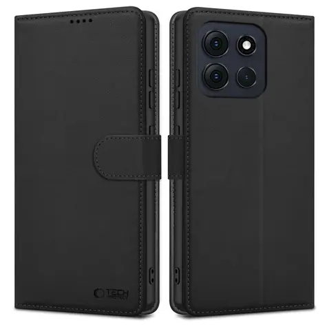 Etui Tech-Protect Wallet czarne / Etui / Motorola Moto G86 5G / Portfel
