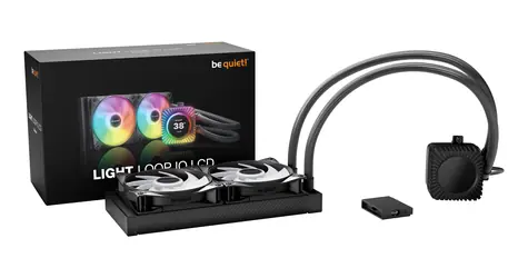 Be quiet! Light Loop IO LCD 240 mm czarny / Chłodzenie wodne procesora / Wyświetlacz IPS / RGB / 2 wentylatory 120 mm