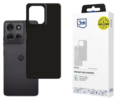 Etui 3mk Matt czarne / Etui ochronne / Motorola Moto G75