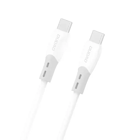 Kabel danych Dudao L25SC / USB-C / USB-C / 60W / 1 m / biały