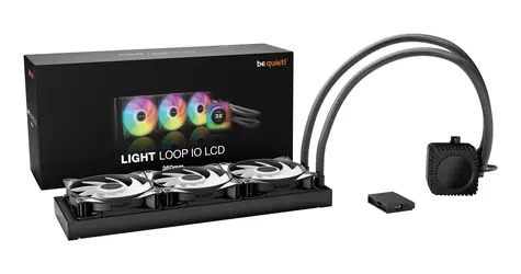 Be quiet! Light Loop IO LCD 360 mm czarny / Chłodzenie wodne procesora / Wentylator 3 x 120 mm / Wyświetlacz IPS 2,1" / Dioda LED RGB