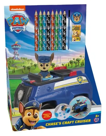 Zestaw kreatywny CYP BRAND Psi Patrol Pościg w samochodzie / 8 kredek / 4 akwarele