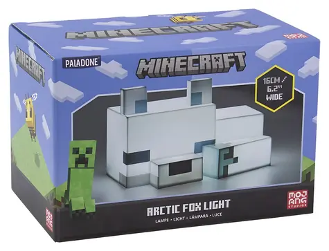 Lampa Paladone Arctic Fox Minecraft / Lampa stołowa / LED / 3 baterie AAA