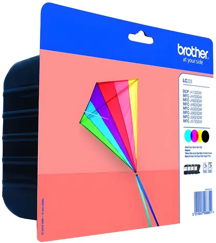 Brother LC-223VALBP / Zestaw tuszy BK+C+M+Y / 4×550 stron / do DCP-J4120DW, MFC-J4420DW, J4620DW i innych