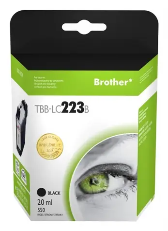 Wkład kompatybilny z TB Brother LC223 czarny / Wkład atramentowy / 550 stron / 20 ml