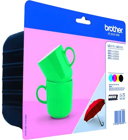 Brother LC-227XLVALBP / Tusz / Zestaw wielokrotny Bk+CMY / Oryginalny / XL / 1200 stron
