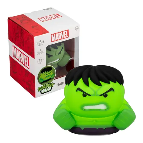 PALADONE MARVEL SquishyGlo Hulk / Figurka antystresowa / świecąca / Bateria litowo ION