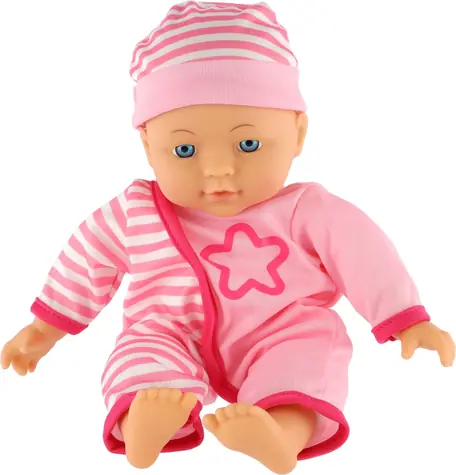 TEDDIES Lalka My Little Friend w kapeluszu / 30 cm / gumowa głowa, materiałowe ciało