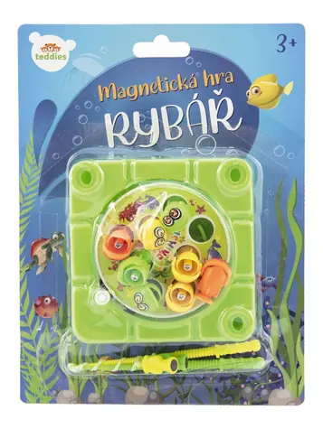 MISIKI Gra magnetyczna Rybak / 8 rybek / 2 wędki