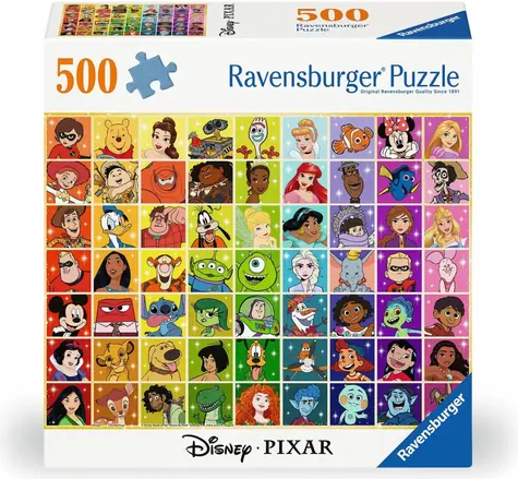 Puzzle Ravensburger Disney: Postacie / 500 elementów