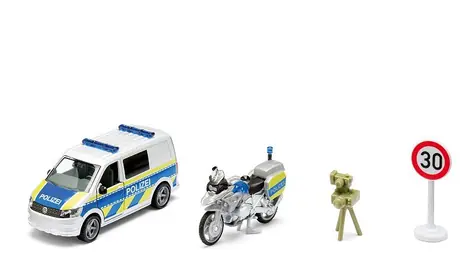 Siku Super - Samochód policyjny VW T6 z motocyklem BMW / od 3 lat