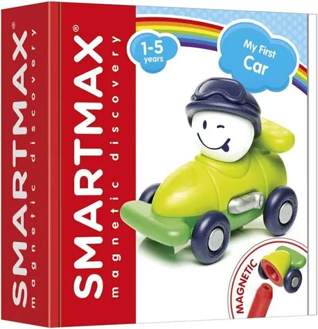 Magnetyczny zestaw konstrukcyjny SMARTMAX Mój pierwszy samochód / 5 elementów / 1-5 lat
