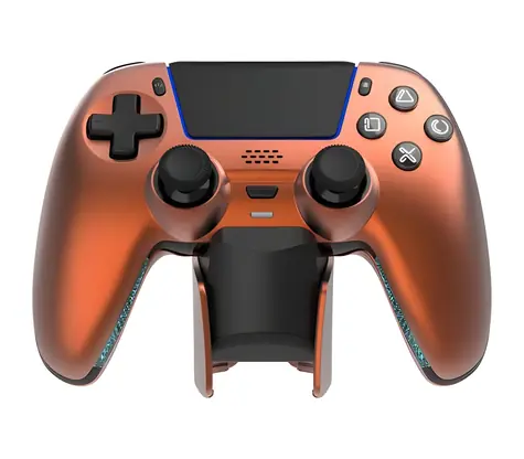 Deltaco GAM-199 pomarańczowy / Kontroler bezprzewodowy / Stacja ładująca / PS5, PC / Bluetooth 5.3