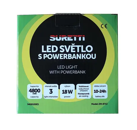 Lampa kempingowa Suretti z powerbankiem / Lampa kempingowa / powerbank